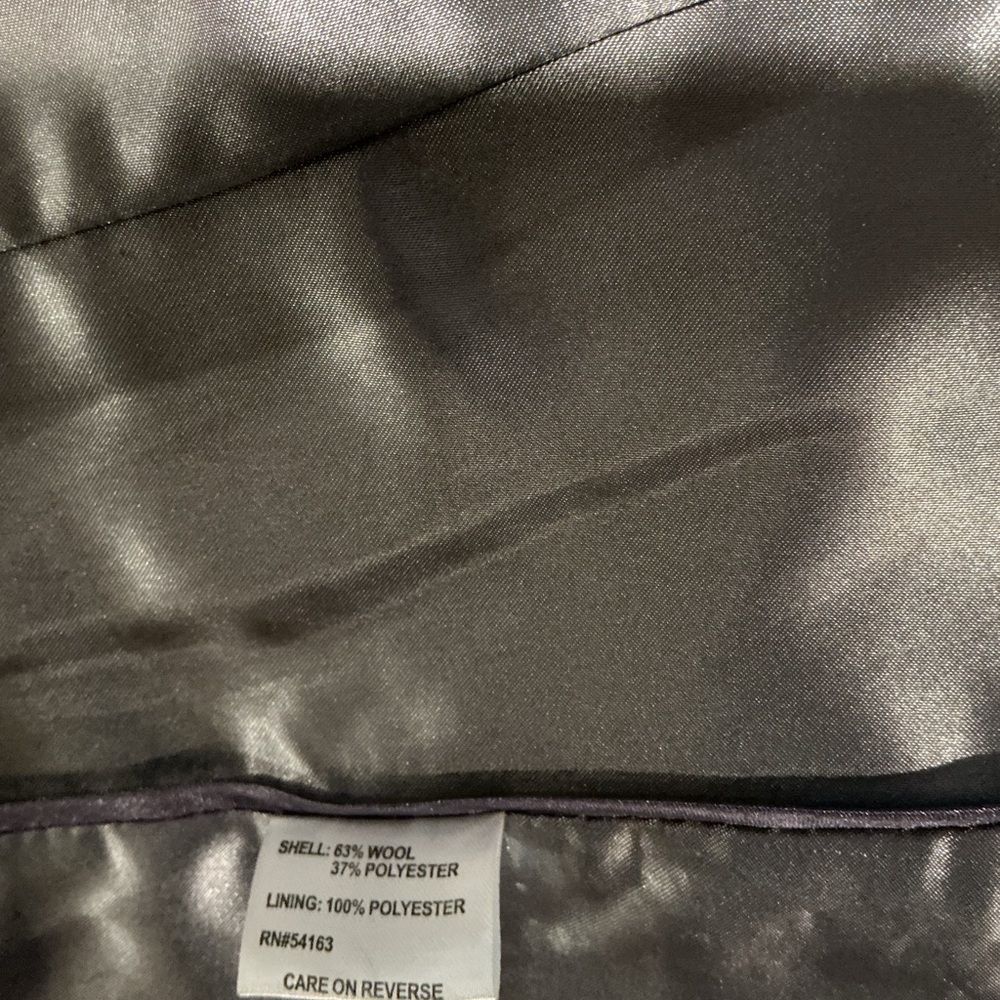 Calvin Klein Women’s Wool Blend Belted Trench Coat – Size XS – Black - Picture 12 of 12